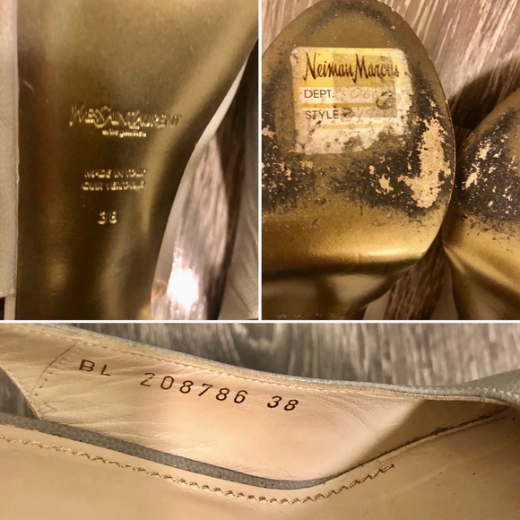 YSL Yves Saint Laurent Tribtoo Platform Slingbacks - Picture 8 of 8